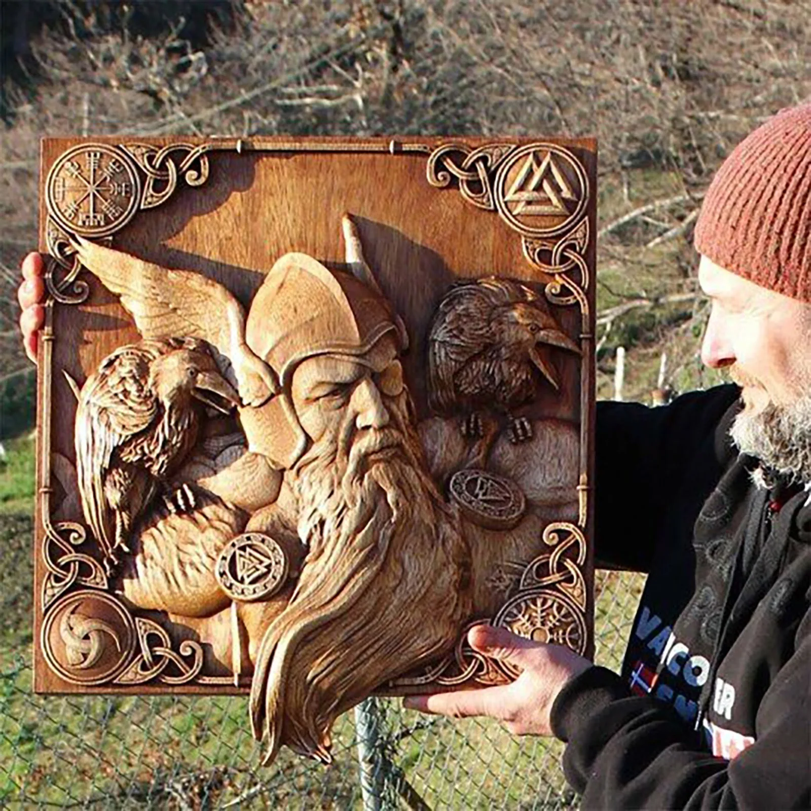 Hugin Munin искусство стены Odin вороны викингов мифология значок домашнего декора для орнамента цветочные деревянные резные деревянные статуэтк...
Hugin Munin искусство стены Odin вороны викингов мифология значок домашнего декора для орнамента цветочные деревянные резные деревянные статуэтк...