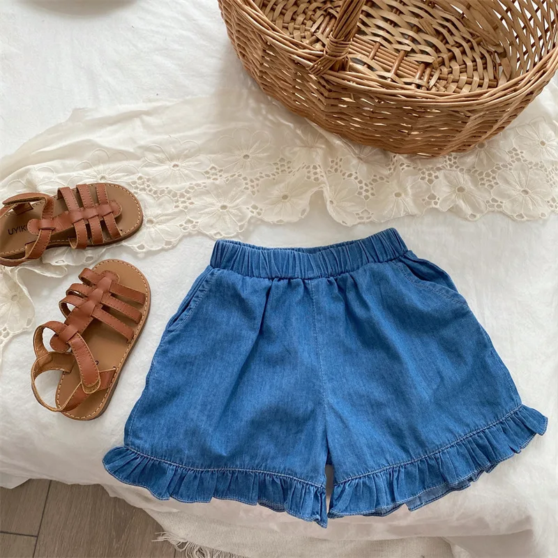 2023 Summer New Children Soft Denim Shorts Baby Girl Thin Casual Tencel Jeans Infant Toddler Loose Middle Pants Kids Clothes
2023 Summer New Children Soft Denim Shorts Baby Girl Thin Casual Tencel Jeans Infant Toddler Loose Middle Pants Kids Clothes
