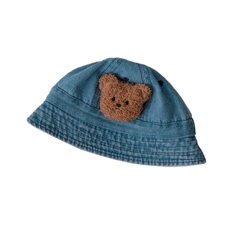 N80C Toddler Denim Bucket Hat Fashion Headdress Windproof Sun Protective Summer Bonnet Hat Skin Friendly Baby Beach Visor-Hat
N80C Toddler Denim Bucket Hat Fashion Headdress Windproof Sun Protective Summer Bonnet Hat Skin Friendly Baby Beach Visor-Hat