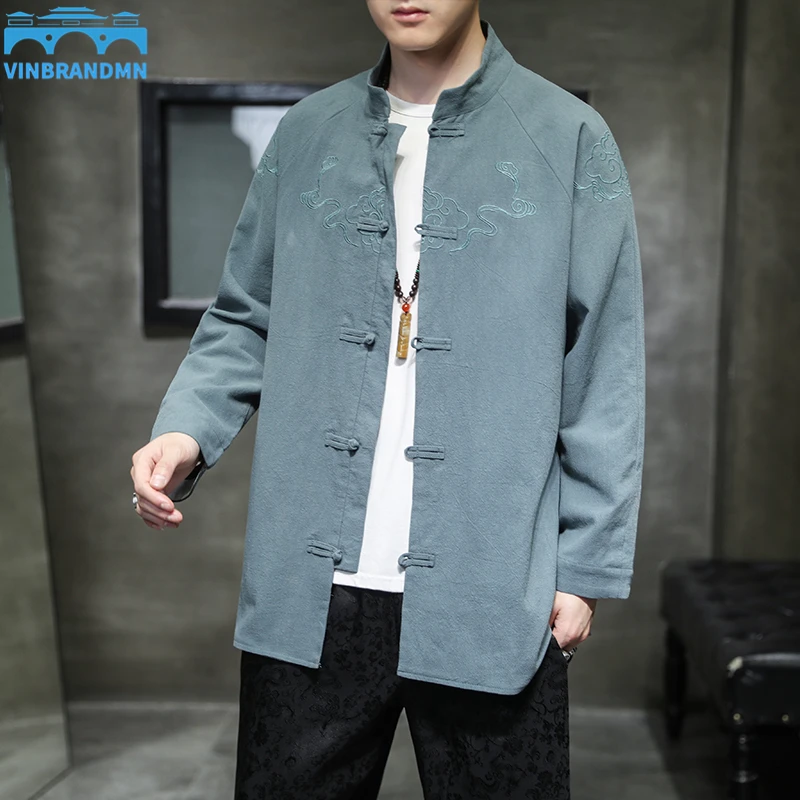 Осень 2022, мужская хлопковая льняная куртка в китайском стиле, костюм с вышивкой Тан, пальто в китайском стиле ханьфу, мужская куртка с длинным рукавом и воротником-стойкой
Осень 2022, мужская хлопковая льняная куртка в китайском стиле, костюм с вышивкой Тан, пальто в китайском стиле ханьфу, мужская куртка с длинным рукавом и воротником-стойкой