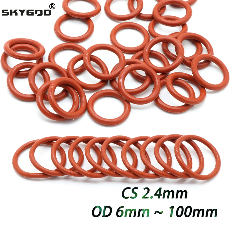 Красные уплотнительные кольца из силикона VMQ 10/50 шт
Красные уплотнительные кольца из силикона VMQ 10/50 шт