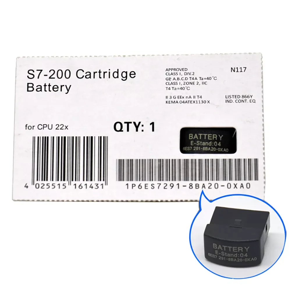 Новый Сменный аккумулятор 6ES7 291-8BA20-0XA0 для Siemens S7-200 PLC CPU224XP, литиевые батареи 6ES7291-8BA20-0XA0
Новый Сменный аккумулятор 6ES7 291-8BA20-0XA0 для Siemens S7-200 PLC CPU224XP, литиевые батареи 6ES7291-8BA20-0XA0