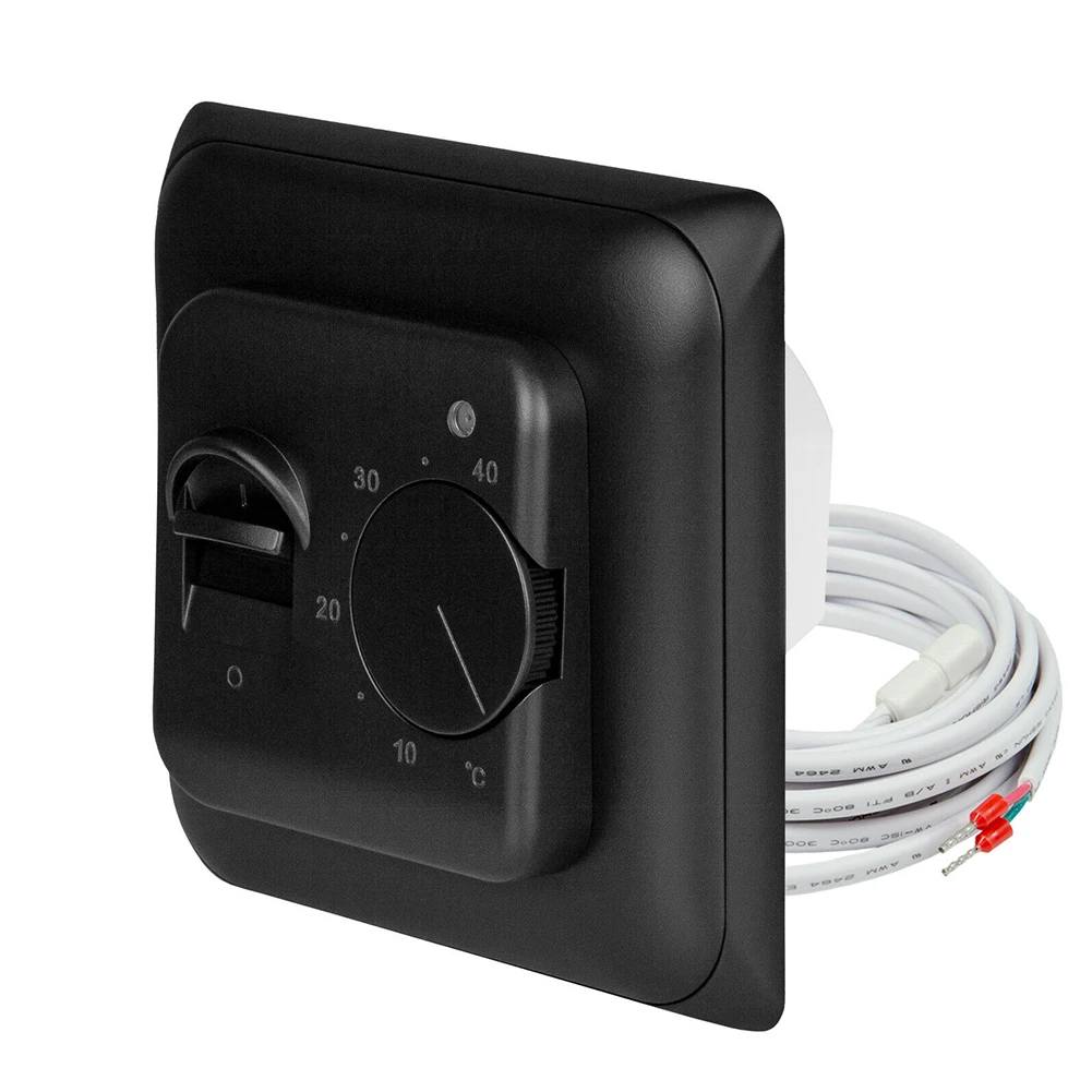 Accessories Thermostat Replacement Room Temperature Controller Underfloor W/ Ground Sensor 230 Volt Black Fittings
Accessories Thermostat Replacement Room Temperature Controller Underfloor W/ Ground Sensor 230 Volt Black Fittings