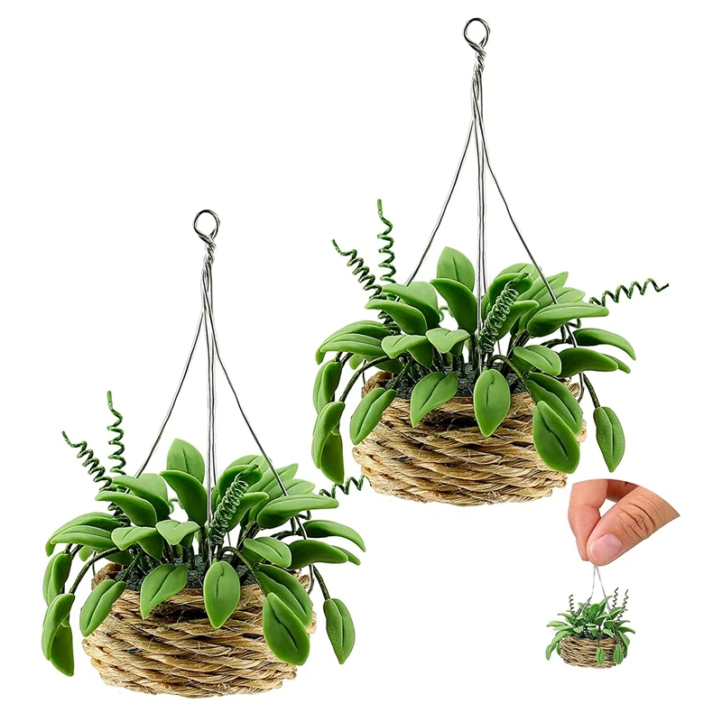 2Pcs 1:12 Miniature Dollhouse Plants Miniature Bonsai Plant Dollhouse Tree Mini Potted Plant Dollhouse Hanging Plant Pot
2Pcs 1:12 Miniature Dollhouse Plants Miniature Bonsai Plant Dollhouse Tree Mini Potted Plant Dollhouse Hanging Plant Pot