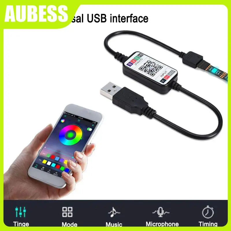 Smart Phone Control Rgb Mini Wireless Dimmer Adjust Brightness Dimmer 5-24v Led Strip Light Controller Usb Cable 4.0
Smart Phone Control Rgb Mini Wireless Dimmer Adjust Brightness Dimmer 5-24v Led Strip Light Controller Usb Cable 4.0
