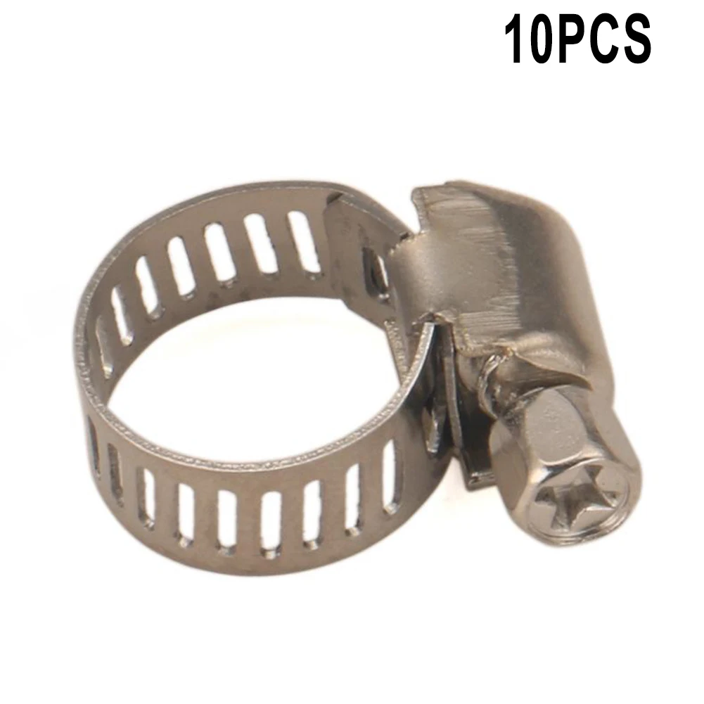 10pcs Stainless Steel Adjustable Drive Hose Clamp Fuel Line Worm Size Clip Hoop Fastener Hardware 16-25mm 13-19mm 10-16mm 8-12mm
10pcs Stainless Steel Adjustable Drive Hose Clamp Fuel Line Worm Size Clip Hoop Fastener Hardware 16-25mm 13-19mm 10-16mm 8-12mm