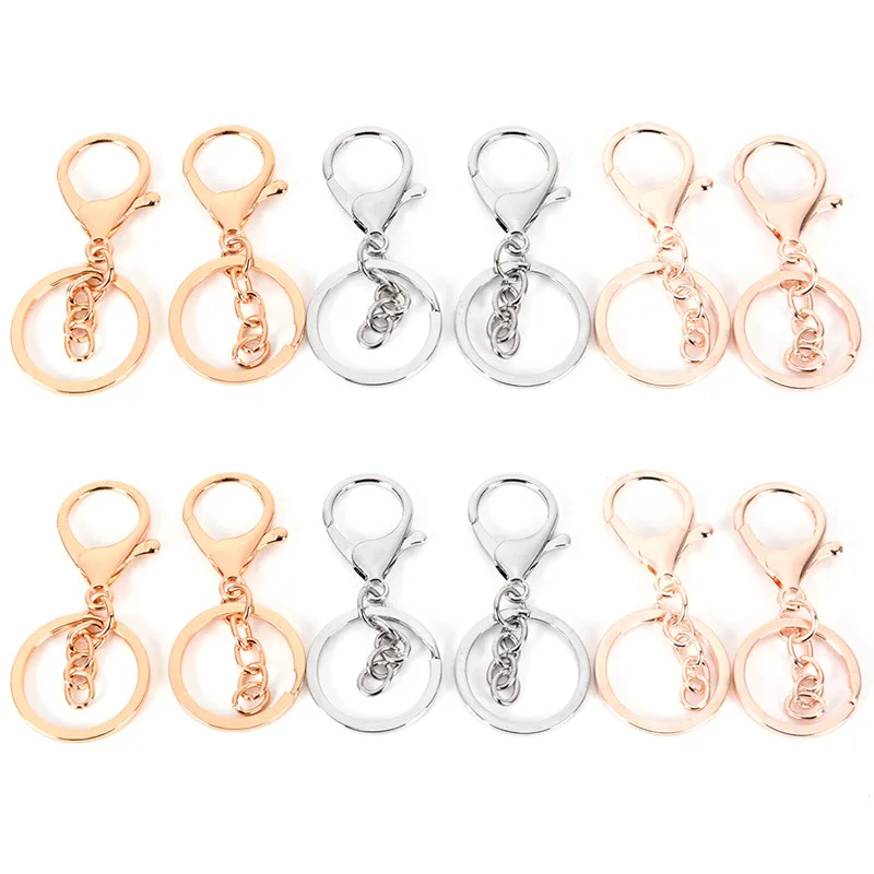 10PCS DIY Key Rings Key Chain Jewelry Findings Lobster Clasp Keyring Making 
10PCS DIY Key Rings Key Chain Jewelry Findings Lobster Clasp Keyring Making