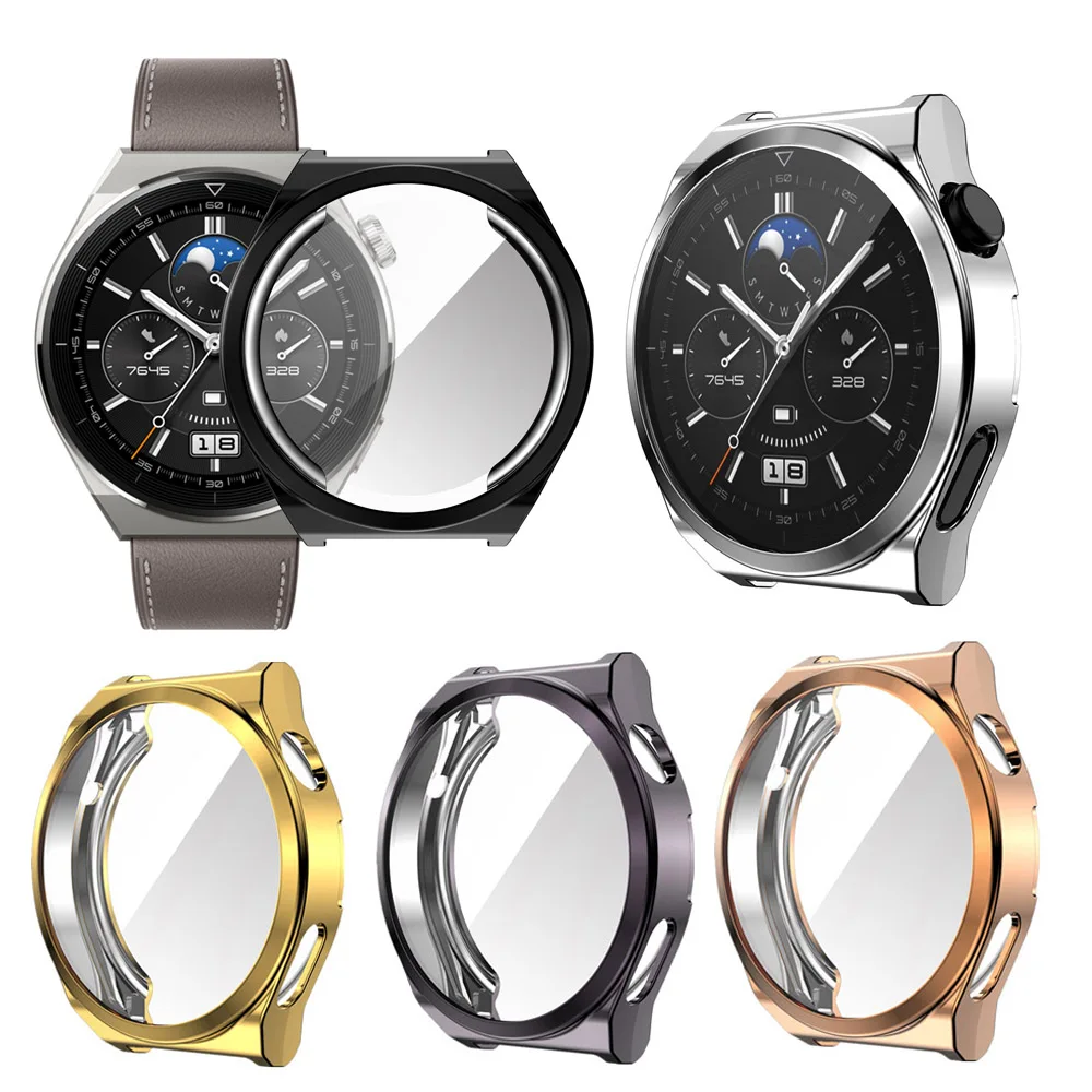 Мягкий защитный чехол из ТПУ для экрана, стеклянный чехол для Huawei Watch GT 3/2 Pro Magic 46 мм GT3/GT2 43 мм 42 мм, защитный бампер с полным покрытием
Мягкий защитный чехол из ТПУ для экрана, стеклянный чехол для Huawei Watch GT 3/2 Pro Magic 46 мм GT3/GT2 43 мм 42 мм, защитный бампер с полным покрытием