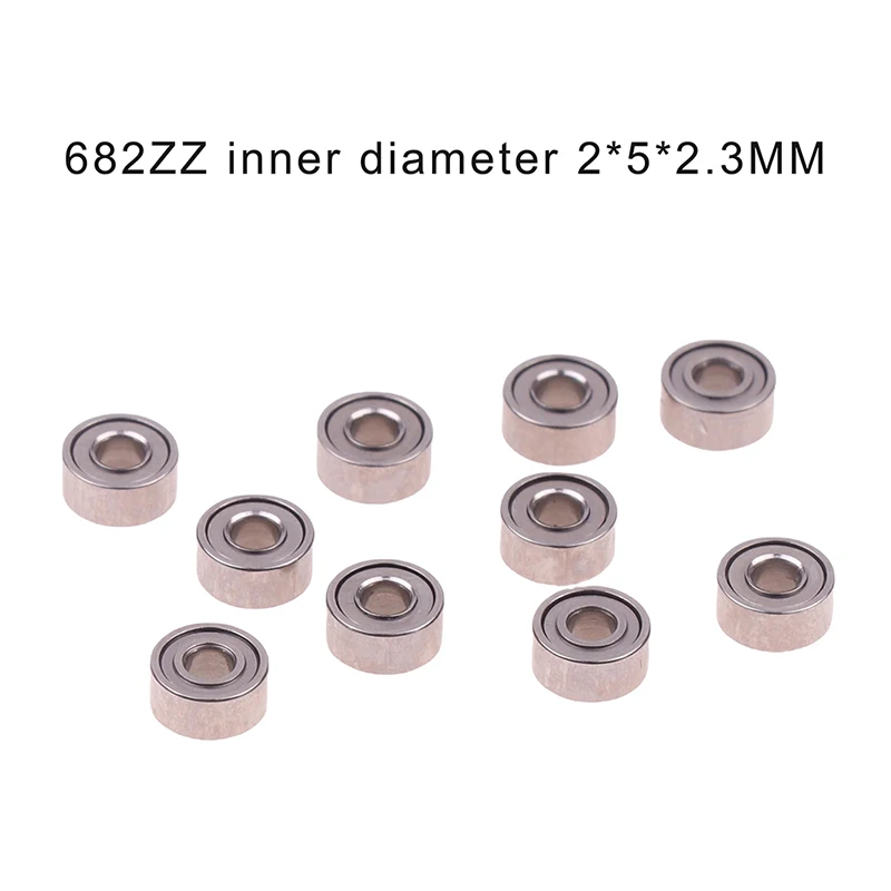 10pcs 682ZZ 2*5*2.3mm Bearing shielded deep groove ball bearings Miniature full ball bearings
10pcs 682ZZ 2*5*2.3mm Bearing shielded deep groove ball bearings Miniature full ball bearings