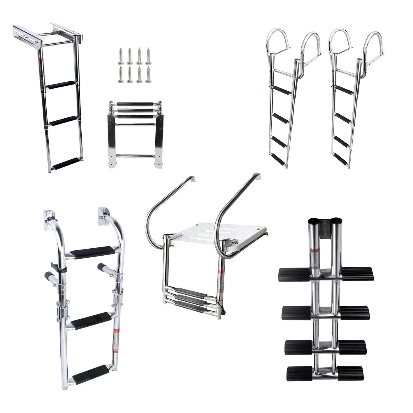 Marine hardware 316 Stainless steel Telescoping handrail yacht ladder 4 step marine boat ladders
Marine hardware 316 Stainless steel Telescoping handrail yacht ladder 4 step marine boat ladders