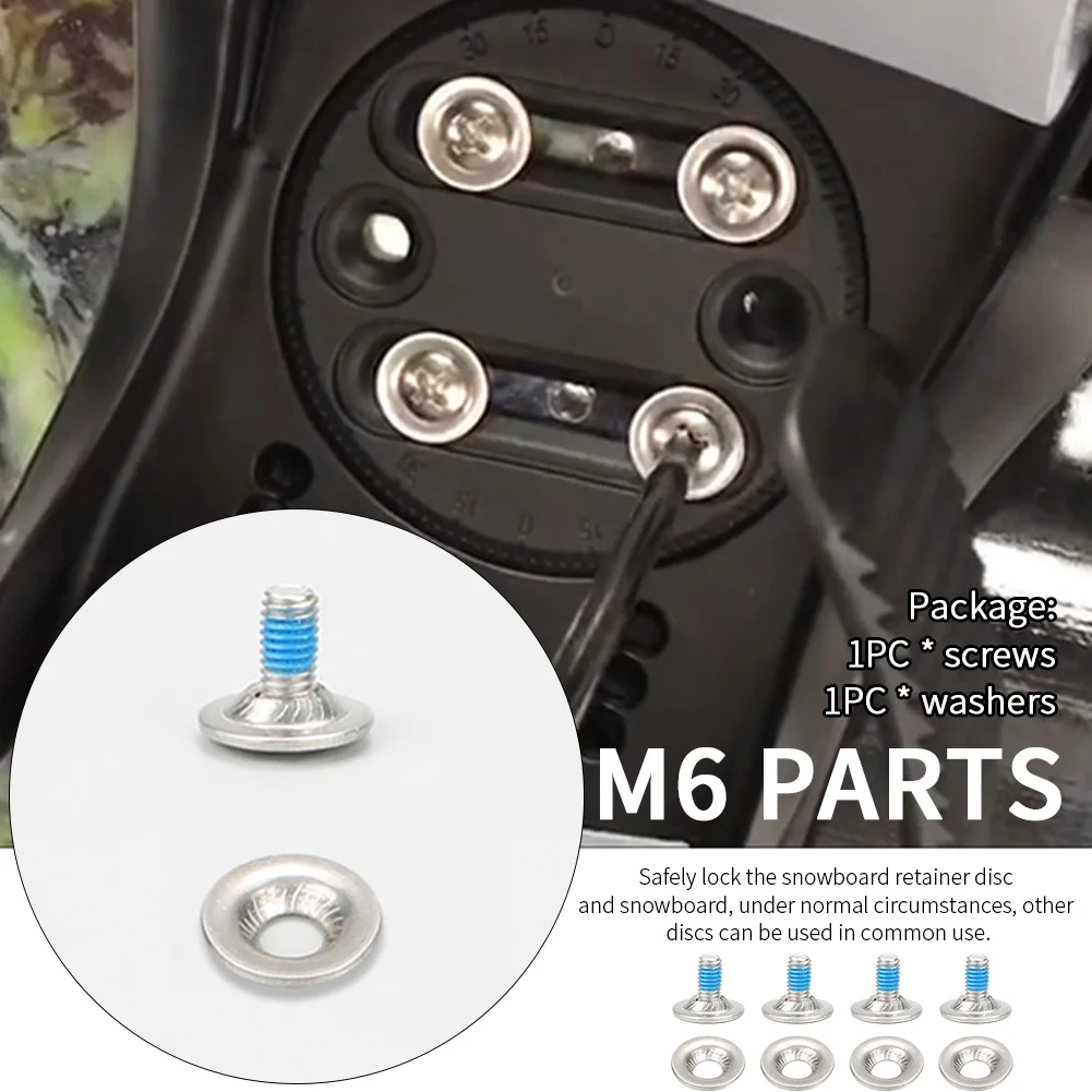 Ski Accessories Snowboard Screw Set Anti Slip Durable Stainless Steel Outdoor Sport Fixed Binding Washer M6 Universal Parts
Ski Accessories Snowboard Screw Set Anti Slip Durable Stainless Steel Outdoor Sport Fixed Binding Washer M6 Universal Parts
