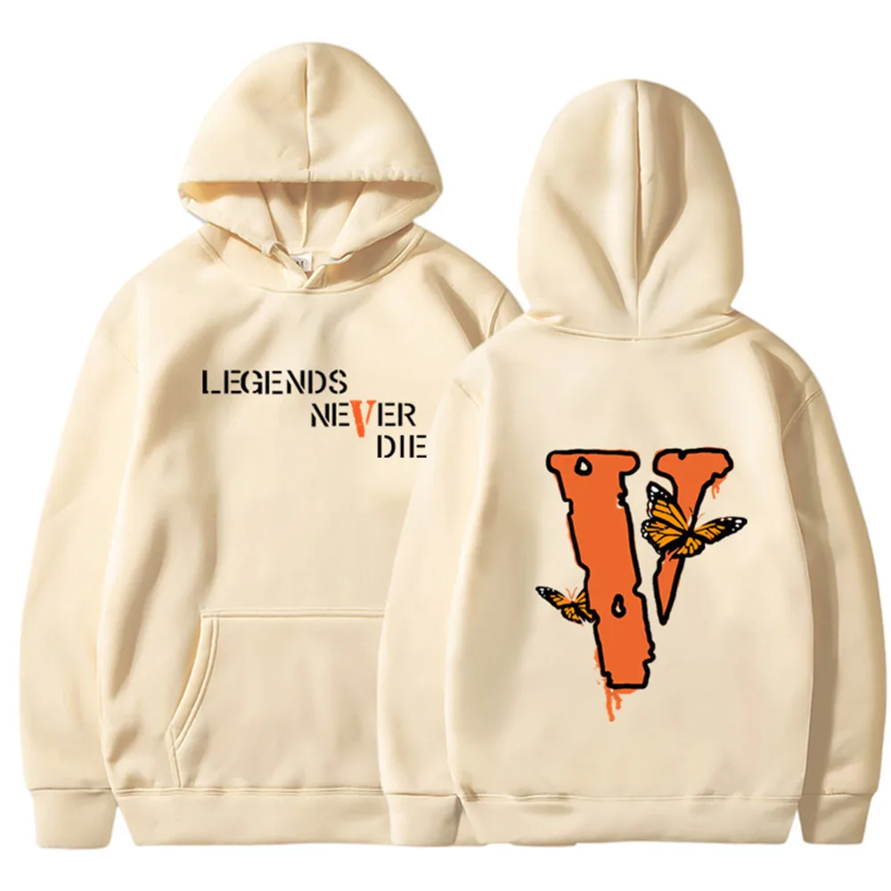 

Spring and Autumn Leisure Fashion VLONE FRIENDS Angel Big V Sweater Loose Hoodie Men's and Women's Hooded Sweater