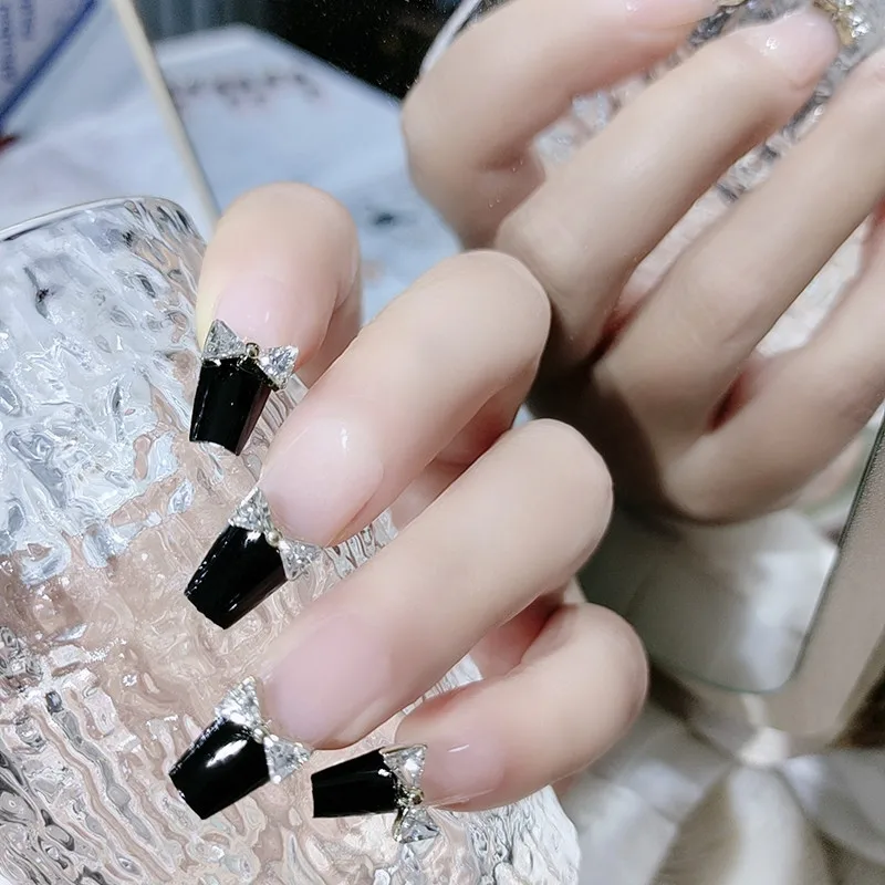 24pcs Coffin French Nail Crystal AB Shine Decorative False Nails Press On Artificial False Nail Tip
24pcs Coffin French Nail Crystal AB Shine Decorative False Nails Press On Artificial False Nail Tip
