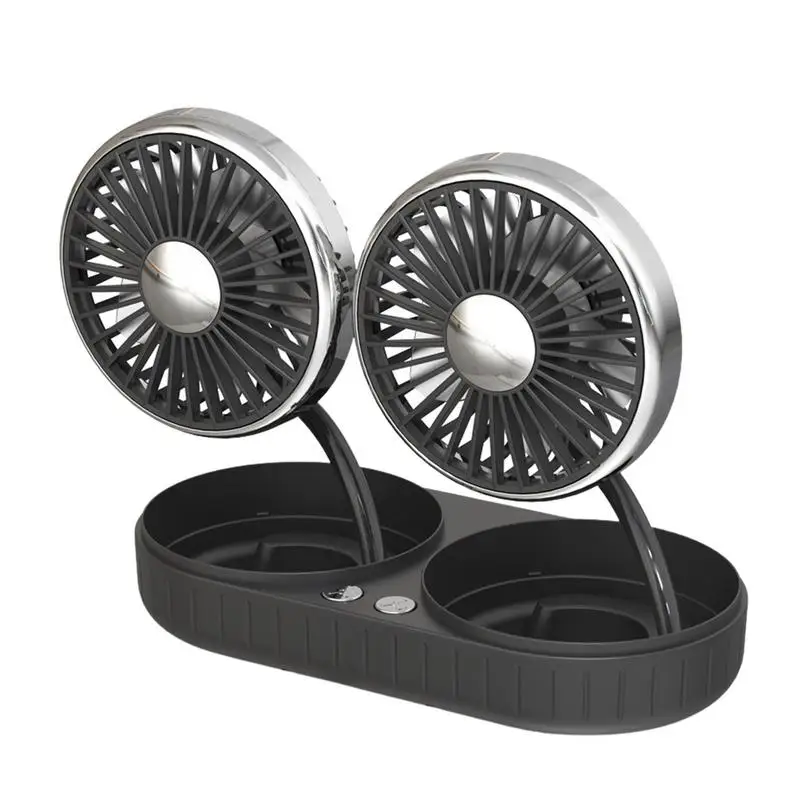 Dual Head USB Fans USB Rechargeable Electric Car Cooling Fan Mounted 360 Degree Rotating 3 Speed Adjustment Mute Desk Fan
Dual Head USB Fans USB Rechargeable Electric Car Cooling Fan Mounted 360 Degree Rotating 3 Speed Adjustment Mute Desk Fan