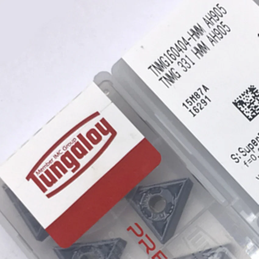 Tungaloy TNMG160404-HMM AH905/TNMG160408-HMM AH905 TNMG331 TNMG332 карбидные вставки CNC 10 шт./кор.
Tungaloy TNMG160404-HMM AH905/TNMG160408-HMM AH905 TNMG331 TNMG332 карбидные вставки CNC 10 шт./кор.