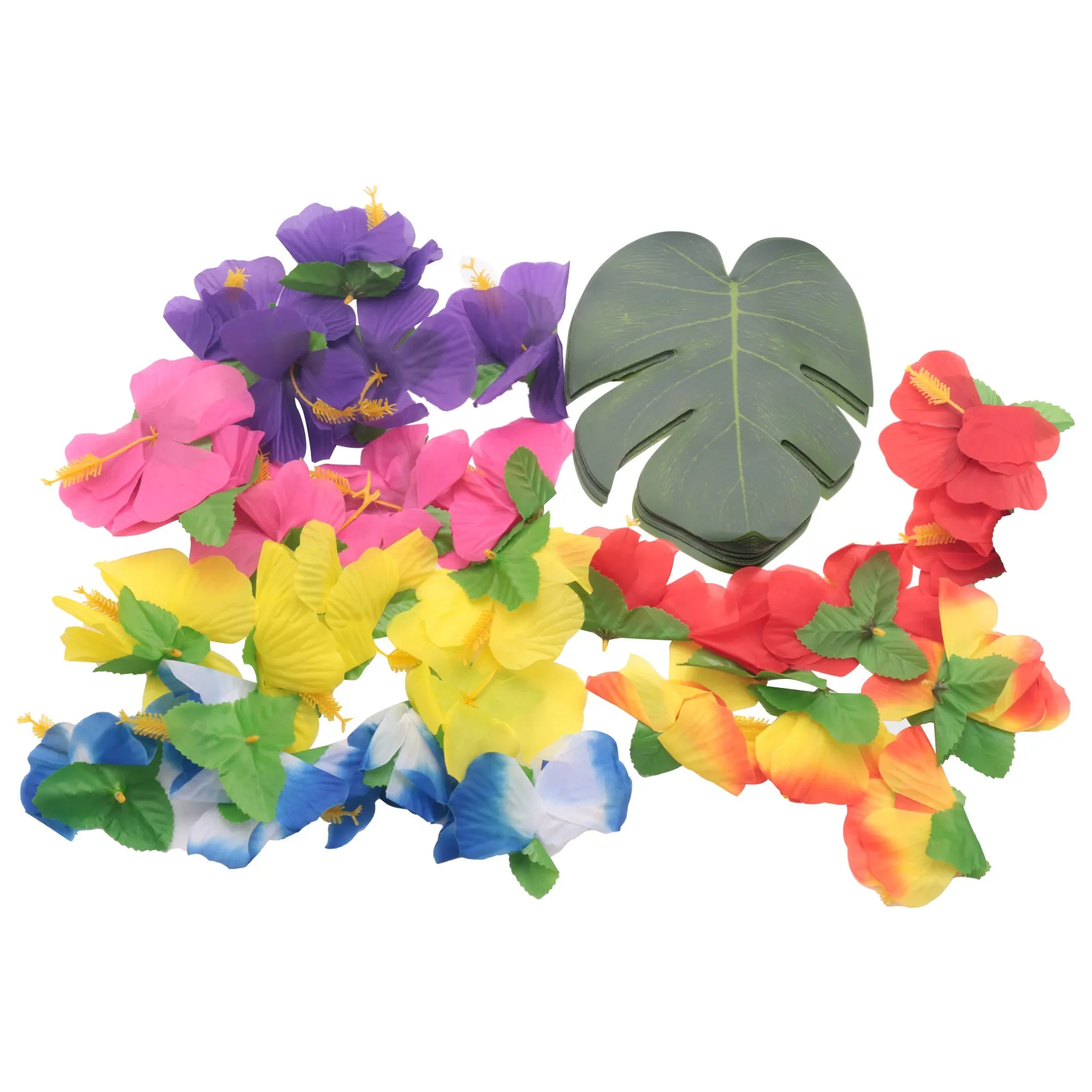 60 Pcs Tropical Party Decoration Supplies 8 inch Tropical Palm Monstera Leaves and Hibiscus Flowers, Simulation Leaf for Hawa
60 Pcs Tropical Party Decoration Supplies 8 inch Tropical Palm Monstera Leaves and Hibiscus Flowers, Simulation Leaf for Hawa
