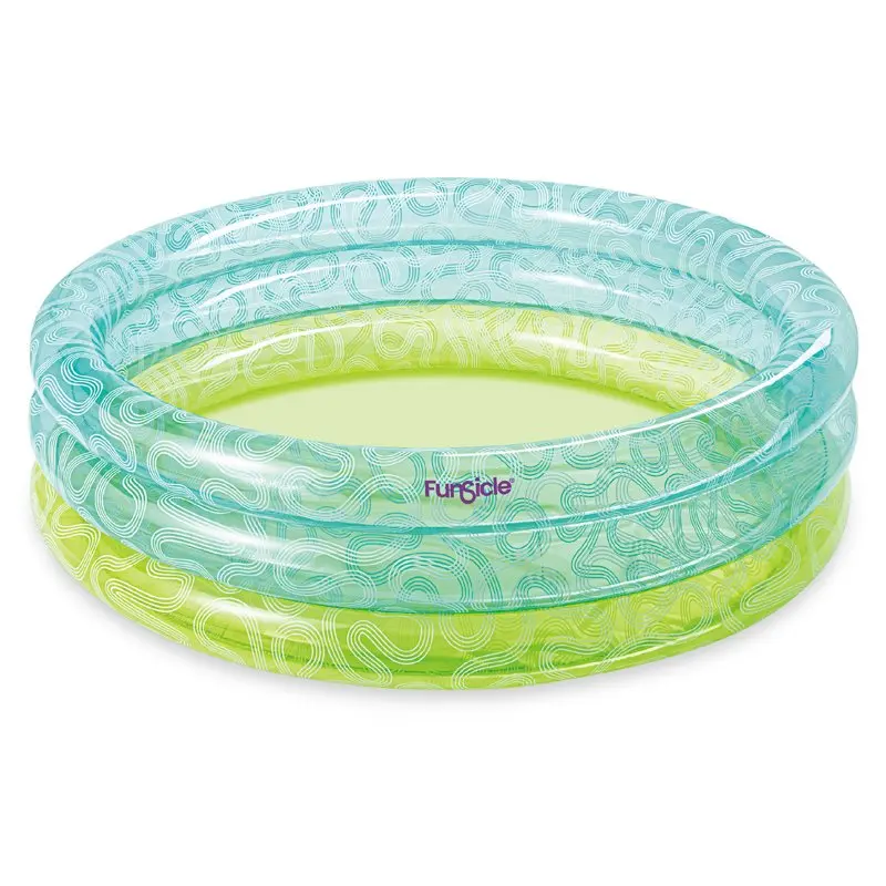 Funsicle Lagoon Blue Squiggle 3-Ring Inflatable Swimming Pool, Round, Age 6 & up
Funsicle Lagoon Blue Squiggle 3-Ring Inflatable Swimming Pool, Round, Age 6 & up