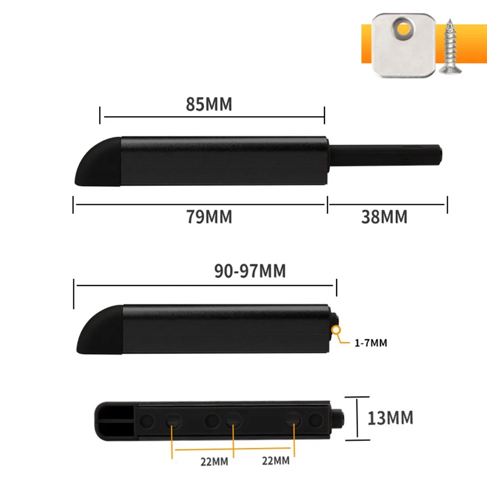 Magnetic Push Latch Self-closing Feature Latch Lock For Kitchen Cabinet Drawer Cupboard Wardrobe Furniture Hardware Accessories
Magnetic Push Latch Self-closing Feature Latch Lock For Kitchen Cabinet Drawer Cupboard Wardrobe Furniture Hardware Accessories