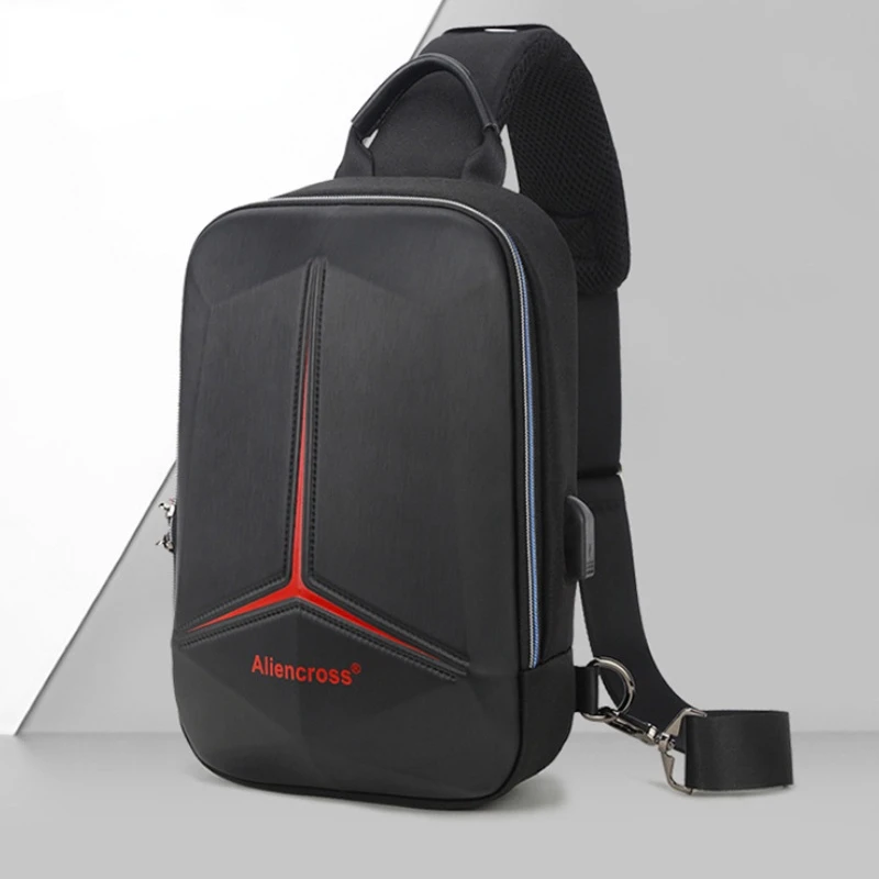 USB Crossbody Bag Vintage Travel Sling Pack Messenger Chest Bag Designer Luxury Men Multifunction PVC Anti-theft Shoulder Bag
USB Crossbody Bag Vintage Travel Sling Pack Messenger Chest Bag Designer Luxury Men Multifunction PVC Anti-theft Shoulder Bag