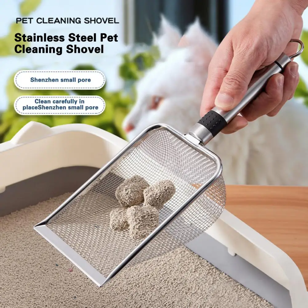 Cat Litter Shovel Quick Sand Leak Increased Surface With Hanging Hole Anti-rust Stainless Steel Cat Litter Scooper Cat Supplies
Cat Litter Shovel Quick Sand Leak Increased Surface With Hanging Hole Anti-rust Stainless Steel Cat Litter Scooper Cat Supplies