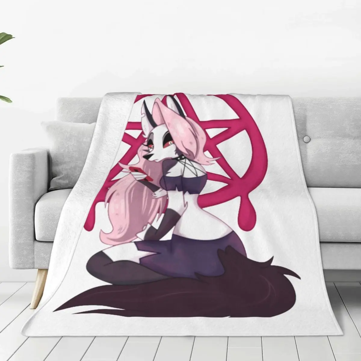 Cute Loona Helluva Boss Anime Wool Blankets Funny Throw Blanket for Home Hotel Sofa Quilt
Cute Loona Helluva Boss Anime Wool Blankets Funny Throw Blanket for Home Hotel Sofa Quilt