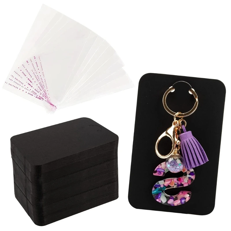 100pcs Keychain Display Cards with Self-Sealing Bags Keychain Card Hold Cardboard for Keyring Jewelry Display Packaging
100pcs Keychain Display Cards with Self-Sealing Bags Keychain Card Hold Cardboard for Keyring Jewelry Display Packaging