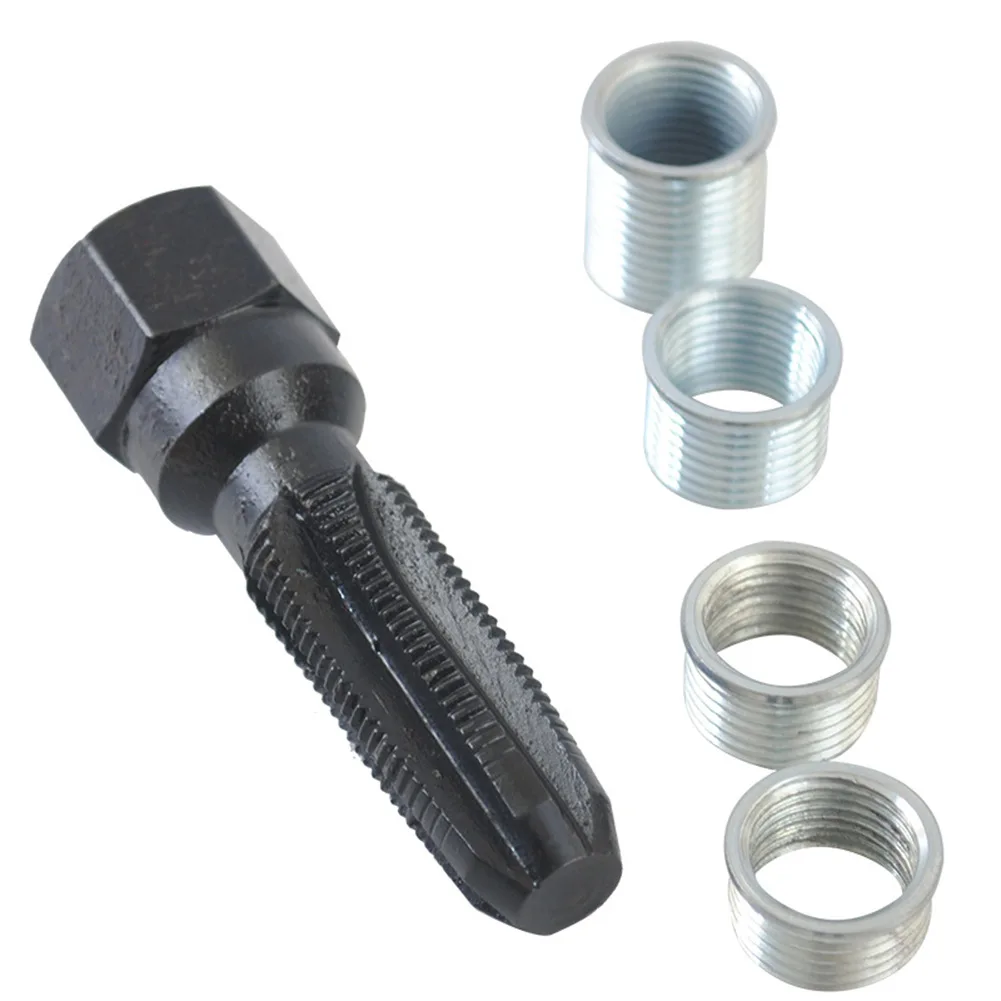 M14*1.25mm Spark Plug Rethread Rethreader Repair Tap Tool Reamer Inserts Kit Spark Plug Insert Spark Plug Wire Repair Tool Kit
M14*1.25mm Spark Plug Rethread Rethreader Repair Tap Tool Reamer Inserts Kit Spark Plug Insert Spark Plug Wire Repair Tool Kit