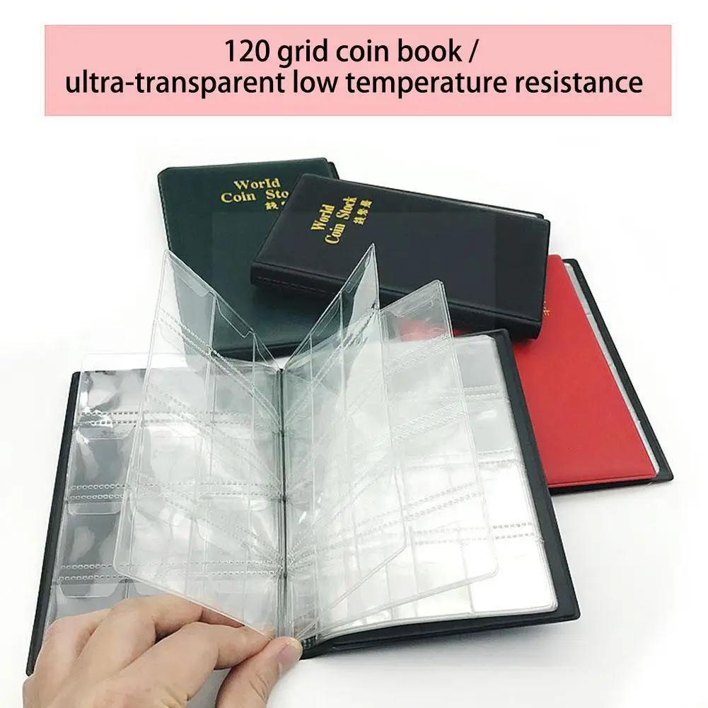 120 Pockets Money Book Coin Storage Album For Coins Holder Collection Books High Quality Royal Coin Collection Book Q7c5
120 Pockets Money Book Coin Storage Album For Coins Holder Collection Books High Quality Royal Coin Collection Book Q7c5