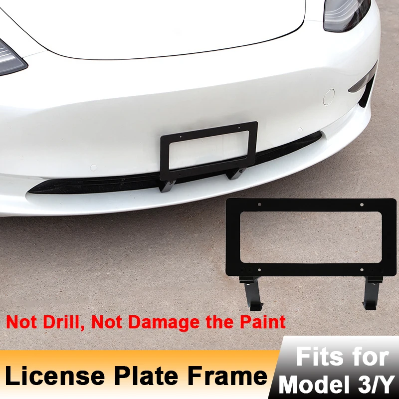 Front US American License Plate Frame Holder Metal Mounting Holder Not Drill for Texla Model 3 Model Y 2017-2021
Front US American License Plate Frame Holder Metal Mounting Holder Not Drill for Texla Model 3 Model Y 2017-2021