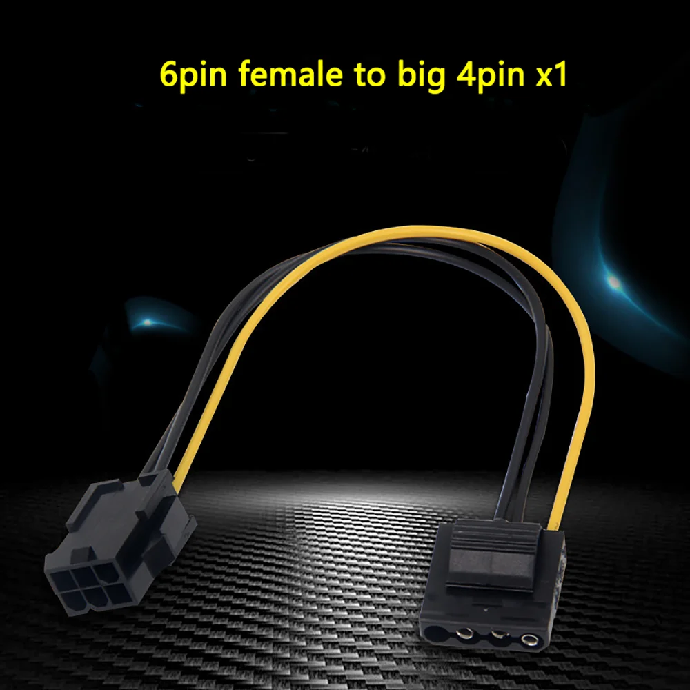 5pcs/pack Molex to PCI Express 6 Pin Power Cable-6 pin to molex graphics card cable Molex connector to 6P PCIE connector line
5pcs/pack Molex to PCI Express 6 Pin Power Cable-6 pin to molex graphics card cable Molex connector to 6P PCIE connector line