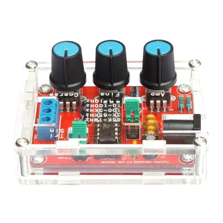 XR2206 High Precision Sine/Triangle/Square Output 1Hz-1MHz Adjustable Frequency Amplitude Function Signal Generator
XR2206 High Precision Sine/Triangle/Square Output 1Hz-1MHz Adjustable Frequency Amplitude Function Signal Generator