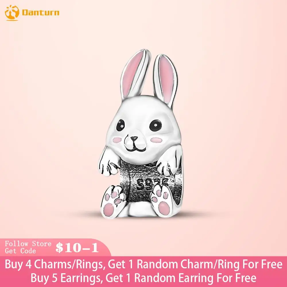 Danturn 925 Sterling Silver Beads Cute Bunny Charm fit Original Pandora Bracelets Fashion Fine Jewelry Gift
Danturn 925 Sterling Silver Beads Cute Bunny Charm fit Original Pandora Bracelets Fashion Fine Jewelry Gift