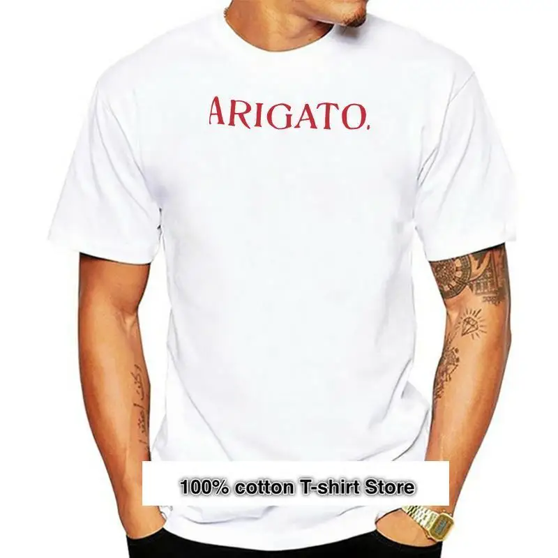 Camiseta de "ARIGATO" para mujer, tops tumblr para niña, trajes informales para niña, envío gratis
Camiseta de "ARIGATO" para mujer, tops tumblr para niña, trajes informales para niña, envío gratis