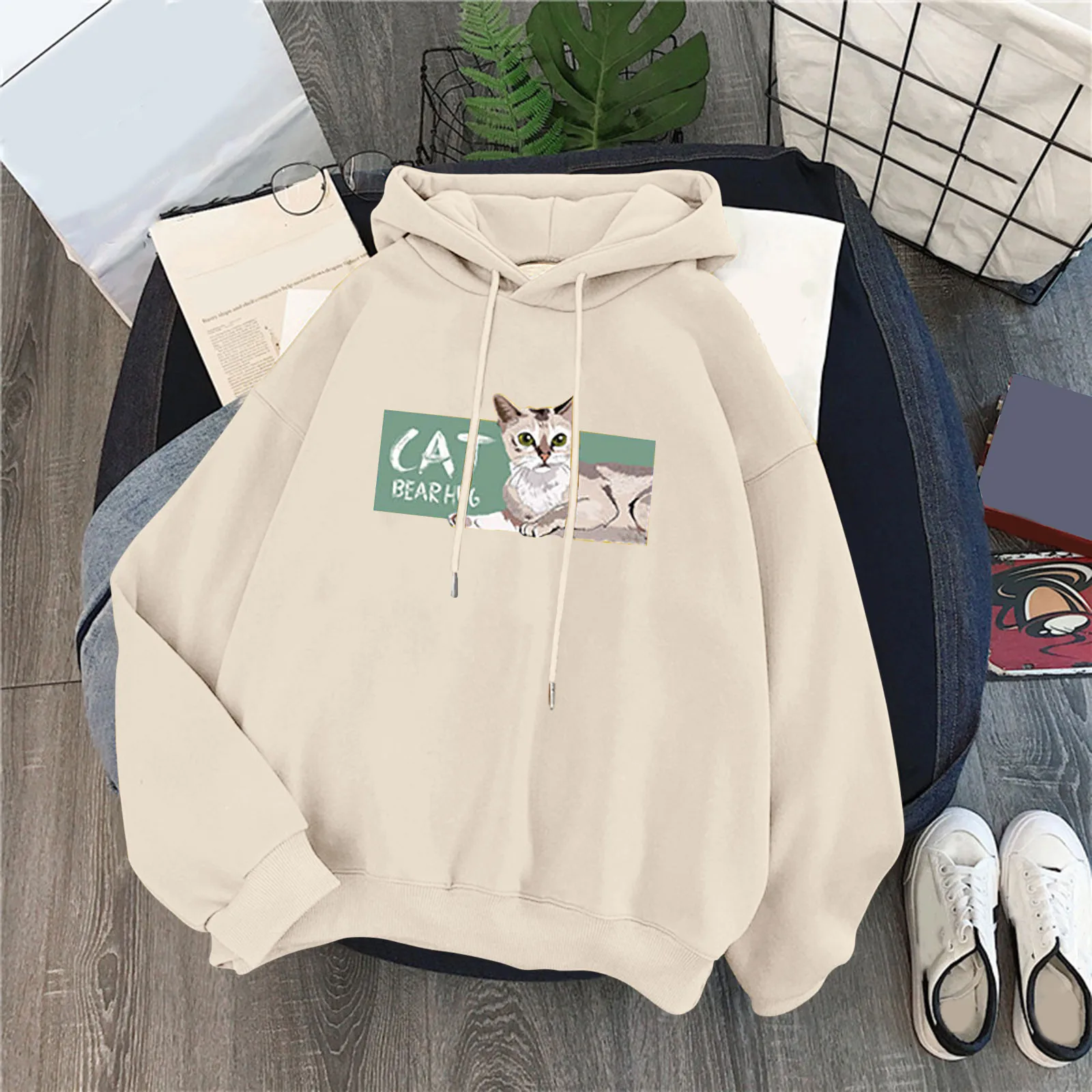Cat Graphic Hoodie Vintage Harajuku Women Winter Hoodies Kawaii Casual Streetwear Aesthetic Oversize Top Woman Cute Sweatshirts
Cat Graphic Hoodie Vintage Harajuku Women Winter Hoodies Kawaii Casual Streetwear Aesthetic Oversize Top Woman Cute Sweatshirts