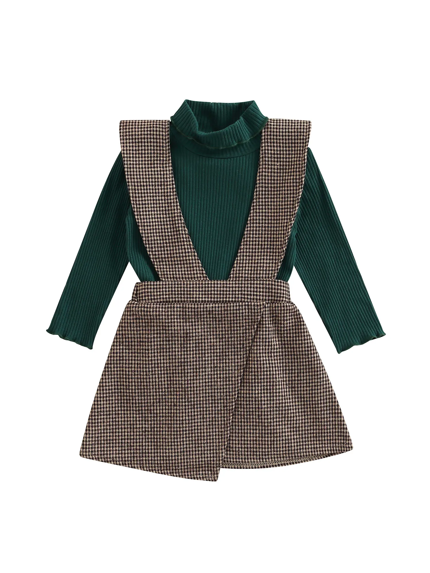 Toddler Baby Girls Casual Clothes Set Solid Color Turtleneck Knitwear Sweater Tops Suspender Skirt 2Pcs Outfits
Toddler Baby Girls Casual Clothes Set Solid Color Turtleneck Knitwear Sweater Tops Suspender Skirt 2Pcs Outfits