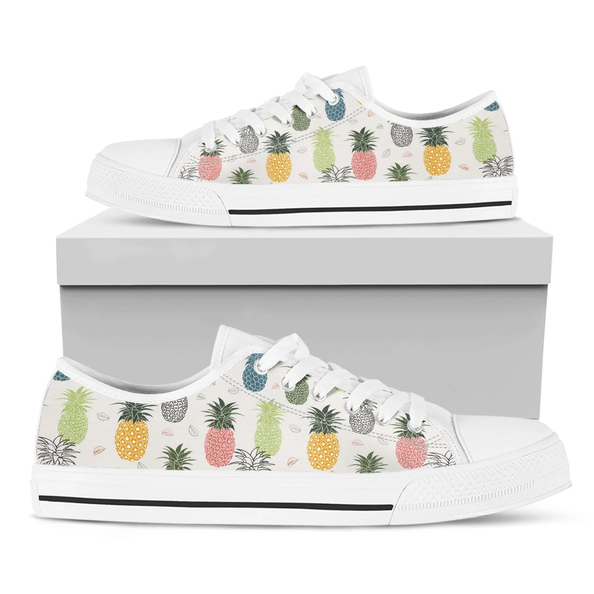 Tropical Pineapple Printing Fashion Woman's Casual Lace-up Vulcanized Shoes Classic Vulcanized Shoes for Ladies 2022
Tropical Pineapple Printing Fashion Woman's Casual Lace-up Vulcanized Shoes Classic Vulcanized Shoes for Ladies 2022