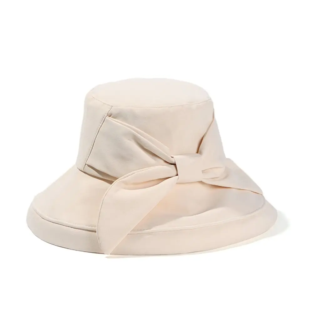 Beach Sunscreen Anti-UV Bowknot Bucket Hat Fisherman Cap Big Brim Bucket Panama Cap
Beach Sunscreen Anti-UV Bowknot Bucket Hat Fisherman Cap Big Brim Bucket Panama Cap