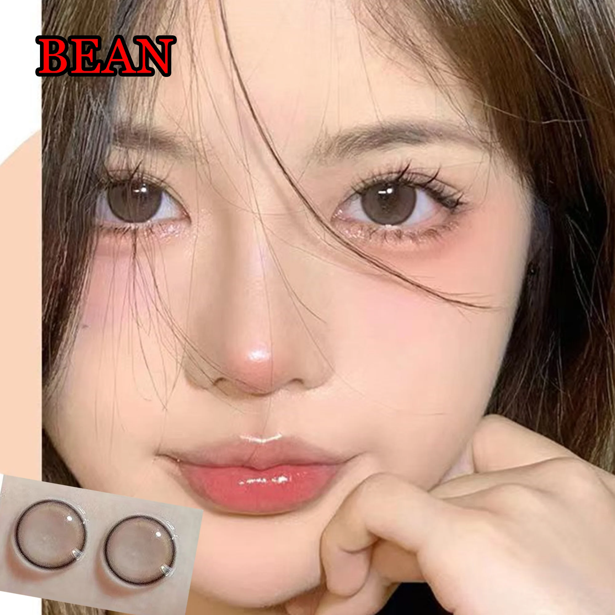 14.20mm Big Eye Soft Contact Lenses with Power Women Men Eyewear Bean Coffee lentes de contacto
14.20mm Big Eye Soft Contact Lenses with Power Women Men Eyewear Bean Coffee lentes de contacto