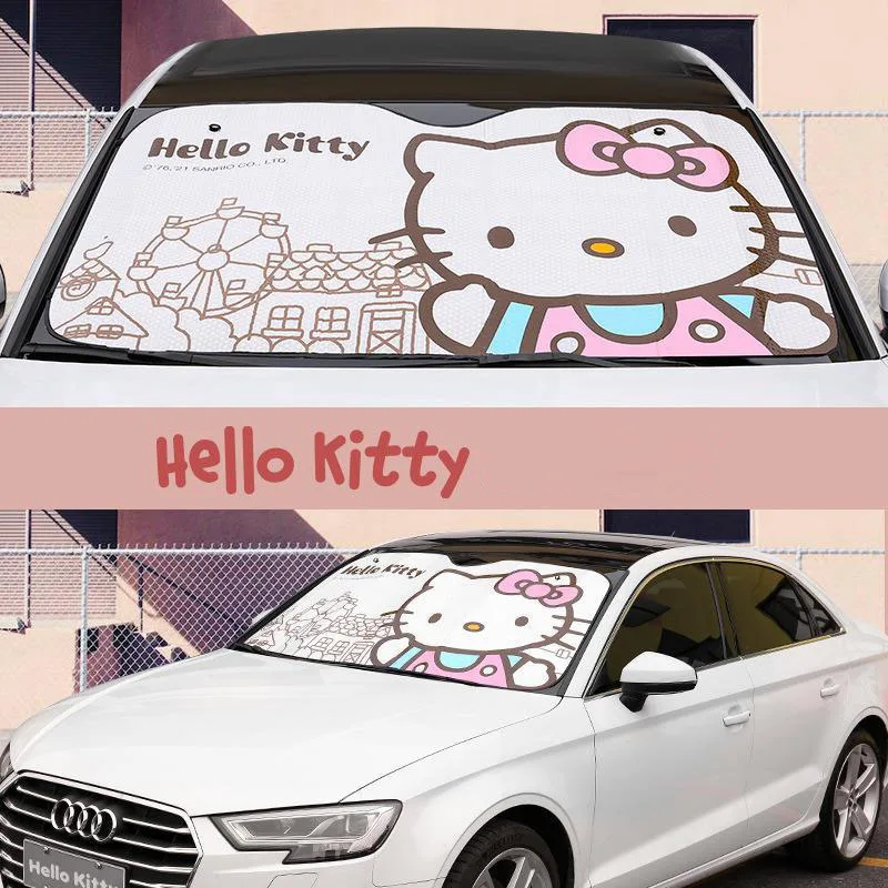 New Cartoon Car Heat Insulation Sunshade Kawaii Sanrios KT Cat Creative Suction Cup Type Private Sunshade Car Accessories Gift
New Cartoon Car Heat Insulation Sunshade Kawaii Sanrios KT Cat Creative Suction Cup Type Private Sunshade Car Accessories Gift