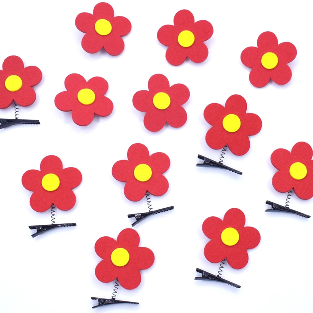 5PCS/Set Girls Cute Cartoon Flowers Spring Hairpins Children Stand Hair Clips Sweet Hair Decorate Fashion Hair Accessories
5PCS/Set Girls Cute Cartoon Flowers Spring Hairpins Children Stand Hair Clips Sweet Hair Decorate Fashion Hair Accessories