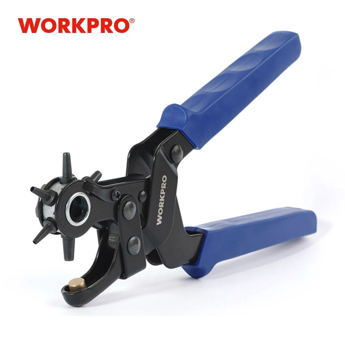 WORKPRO Punch Plier, Leather Punch Tool for Belts, Watch Bands, Handbag Straps and More, General Tools Revolving Punch Pliers
WORKPRO Punch Plier, Leather Punch Tool for Belts, Watch Bands, Handbag Straps and More, General Tools Revolving Punch Pliers