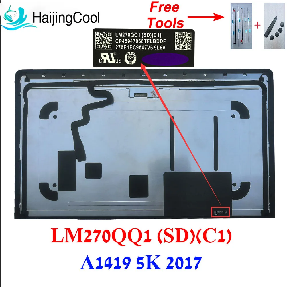Brand new 5K A1419 LCD LM270QQ1 LM270QQ1-SDC1 Mid 2017 For Imac 27" A1419 5K LM270QQ1 SDC1 LCD Assembly Glass Panel 5120*2880
Brand new 5K A1419 LCD LM270QQ1 LM270QQ1-SDC1 Mid 2017 For Imac 27" A1419 5K LM270QQ1 SDC1 LCD Assembly Glass Panel 5120*2880