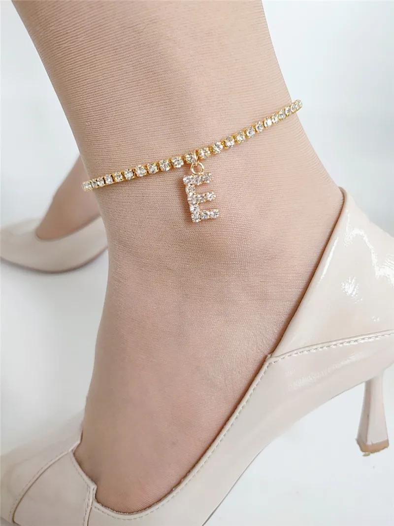 A-Z Zircon Anklet Crystal Zircon Initial Letter Ankle Bracelet Alphabet Anklets For Women Foot Chain Beach Leg Bracelets Jewelry
A-Z Zircon Anklet Crystal Zircon Initial Letter Ankle Bracelet Alphabet Anklets For Women Foot Chain Beach Leg Bracelets Jewelry
