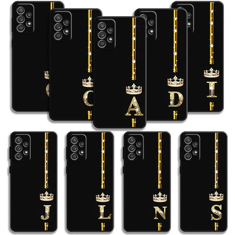 Phone Case For Samsung Galaxy A73 A53 A71 A51 A41 A31 A33 A22 A12 A21s A13 A32 A52s A72 A52 A23 Diamond Crown King Letter A-Z
Phone Case For Samsung Galaxy A73 A53 A71 A51 A41 A31 A33 A22 A12 A21s A13 A32 A52s A72 A52 A23 Diamond Crown King Letter A-Z