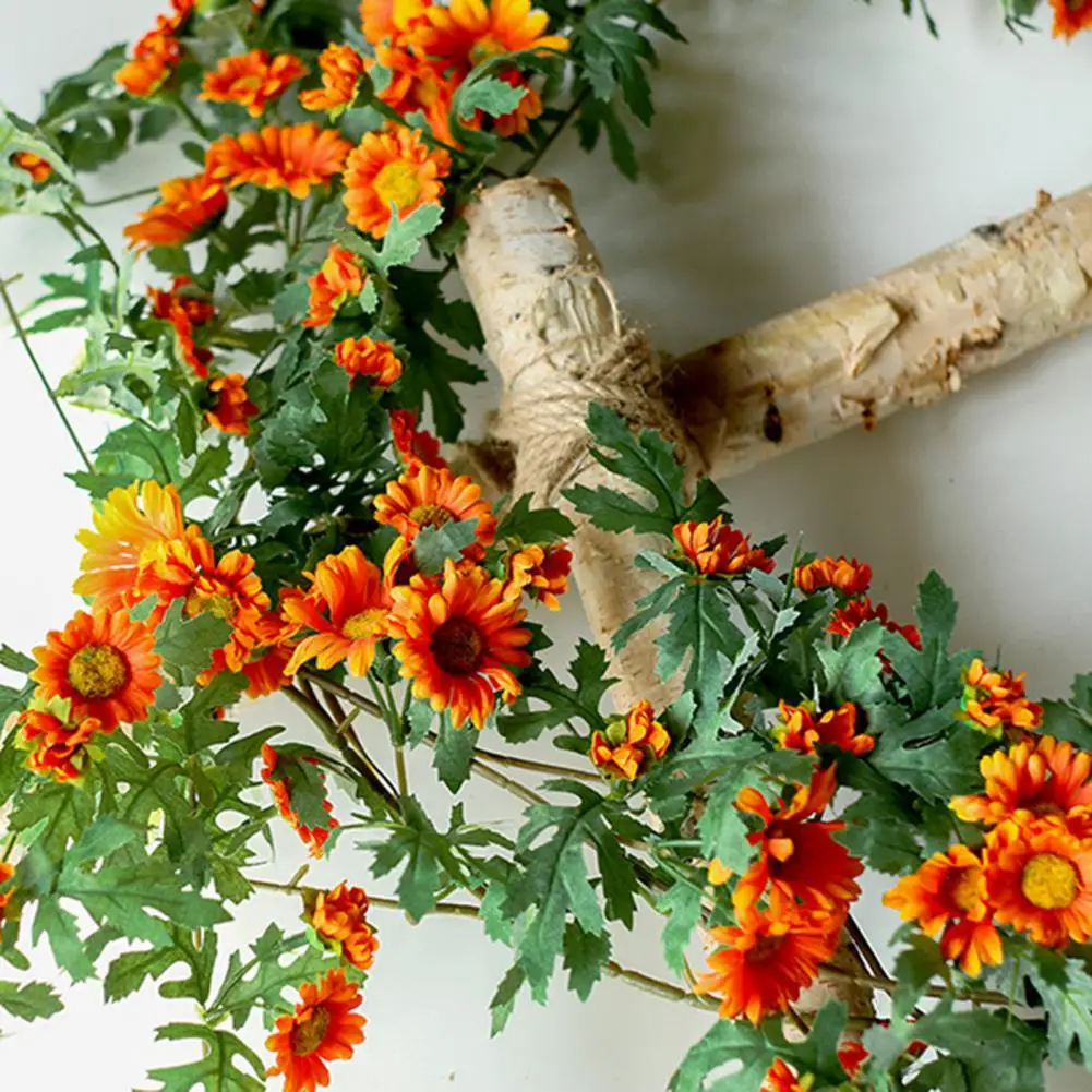 Beautiful Fake Flower Rattan Colorful Fake Flower Vine Non-fading Artificial Plant Fake Chrysanthemum Vine DIY
Beautiful Fake Flower Rattan Colorful Fake Flower Vine Non-fading Artificial Plant Fake Chrysanthemum Vine DIY