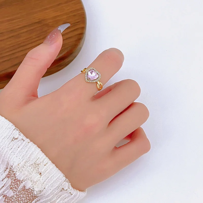New Fashion Creative Colorful Love Heart Ring for Women's Party Birthday Silver Color Open Ring Lover Girlfriends Jewelry Gift
New Fashion Creative Colorful Love Heart Ring for Women's Party Birthday Silver Color Open Ring Lover Girlfriends Jewelry Gift