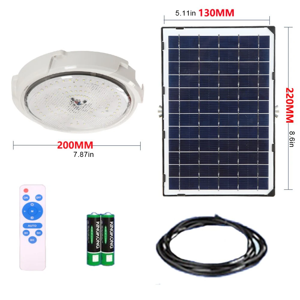 15W LED Solar Ceiling Lamp Pendant Light Outdoor Indoor Solar-Power Lamp With Line Corridor Light for Garden Decoration 
15W LED Solar Ceiling Lamp Pendant Light Outdoor Indoor Solar-Power Lamp With Line Corridor Light for Garden Decoration