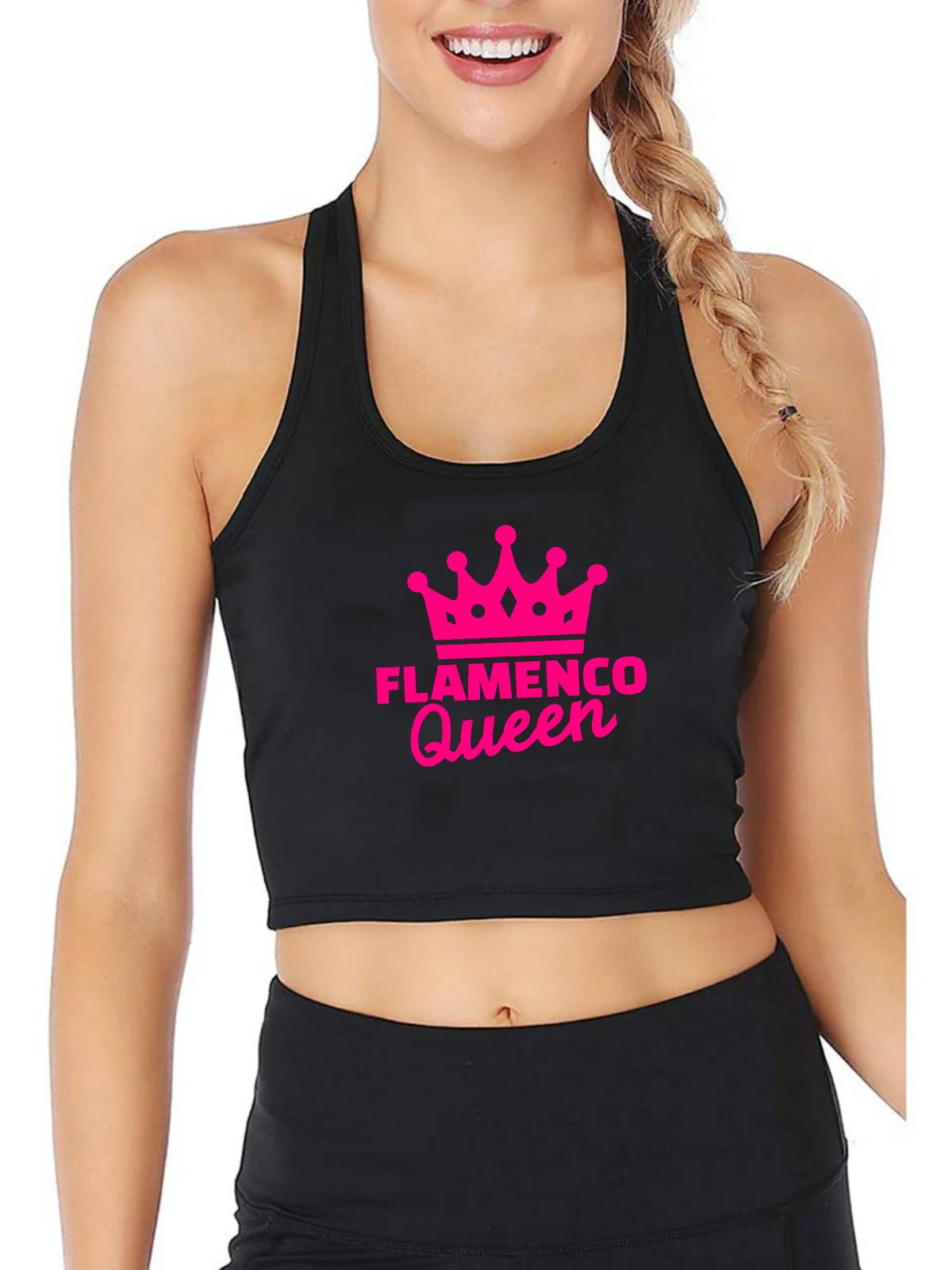 Flamenco Queen Design Sexy Slim Fit Crop Top Women's Dance Sports Fitness Training Tank Tops Cotton Breathable Camisole
Flamenco Queen Design Sexy Slim Fit Crop Top Women's Dance Sports Fitness Training Tank Tops Cotton Breathable Camisole