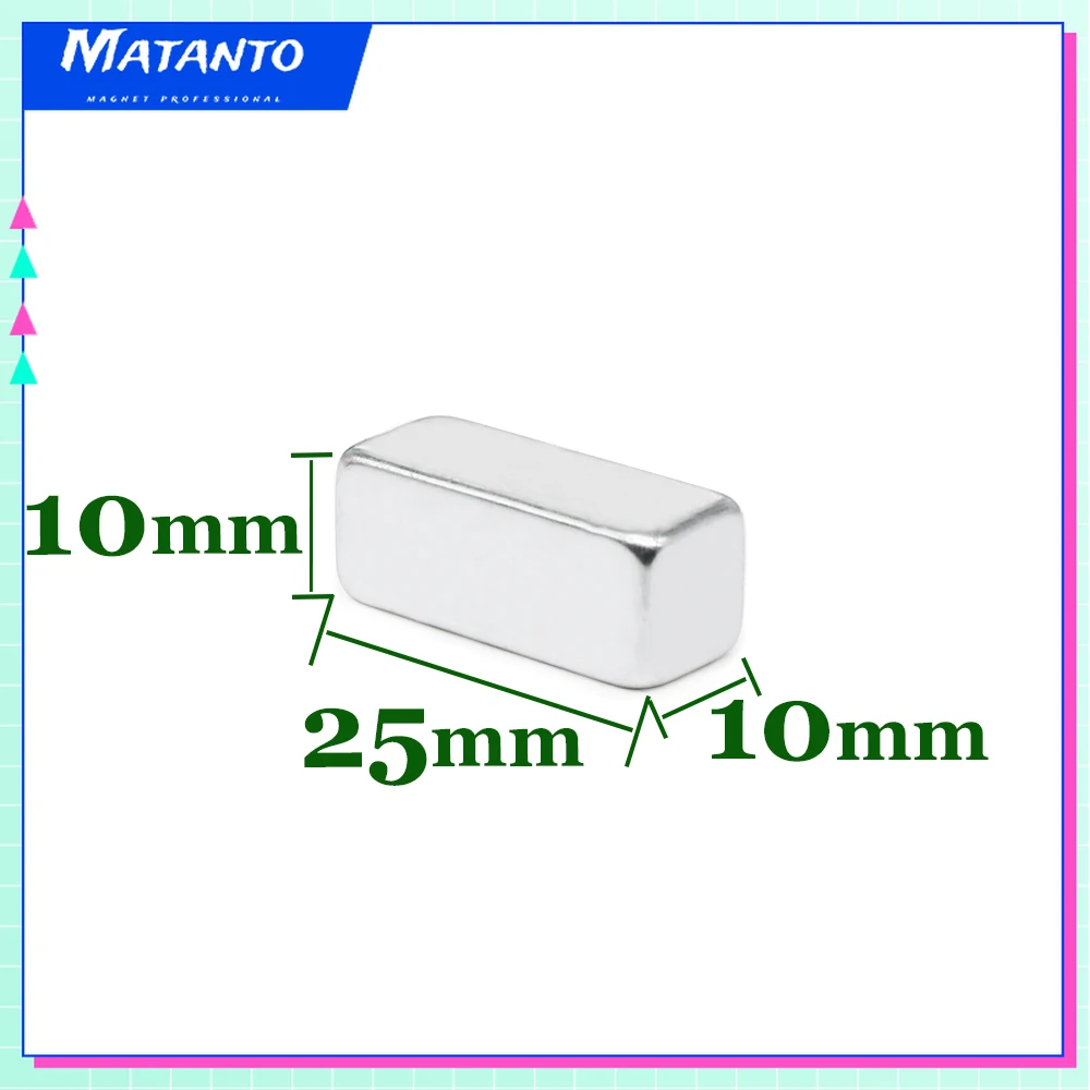 1/2/5/10/15/20PCS 25x10x10mm Strong Powerful Magnets Sheet N35 Block Rectangular Permanent Neodymium Magnet 25x10x10 25*10*10
1/2/5/10/15/20PCS 25x10x10mm Strong Powerful Magnets Sheet N35 Block Rectangular Permanent Neodymium Magnet 25x10x10 25*10*10