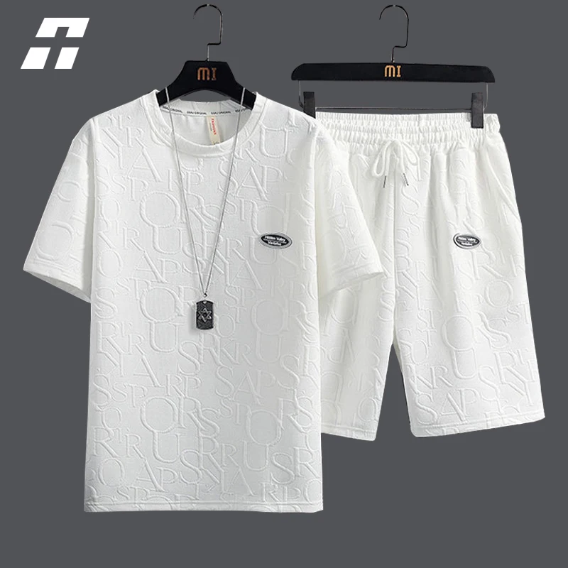 Summer Men's Tracksuit 2 Pieces Set 3D Letters Tshirt Shorts Hip Hop Streetwear Fashion Pattern Men Sets Short Sleeve Outfits
Summer Men's Tracksuit 2 Pieces Set 3D Letters Tshirt Shorts Hip Hop Streetwear Fashion Pattern Men Sets Short Sleeve Outfits